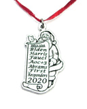 2020 Nice List Biden Harris Fauci Holiday Tree Ornament