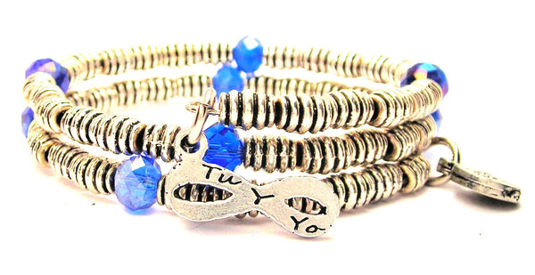 Tu Y Yo Curly Coil Wrap Style Bangle Bracelet American Made