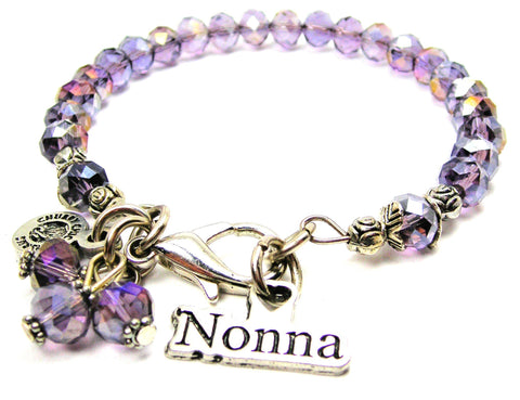 Nonna Italian Grandmother Splash Of Color Crystal Bracelet