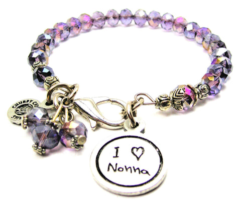 I Love Nonna Splash Of Color Crystal Bracelet