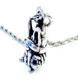 Easter Bunny Gnome with bunny ears Single Charm Necklace