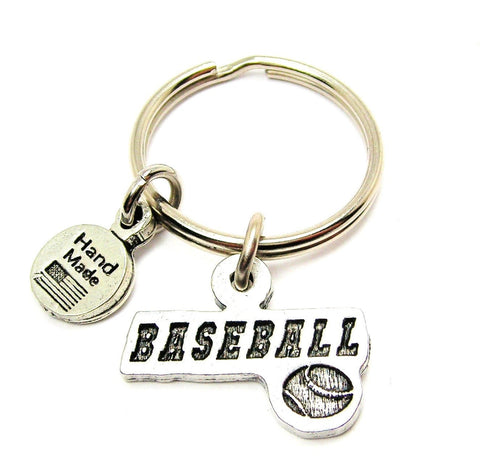 Baseball Tab With Baseball Key Chain