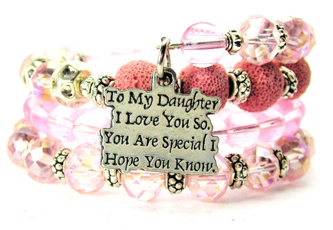 To My Daughter I Love You So You Are Special I Hope You Know Multi Wrap Bracelet