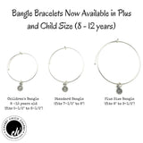 Goddaughter Heart Expandable Bangle Bracelet Set