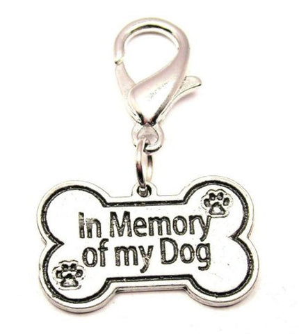In Memory Of My Dog Zipper Pull