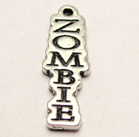 Zombie Letters Going Down Genuine American Pewter Charm
