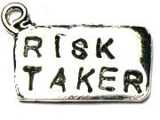 Risk Taker Genuine American Pewter Charm