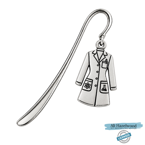The Love Hypothesis Olive's Lab Coat Charm Bookmark | Officially Licensed Ali Hazelwood