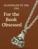 Book Lover Gnome 3D Single Charm Necklace