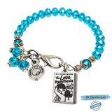 The Love Hypothesis Book Charm Crystal Bracelet | Officially Licensed Ali Hazelwood