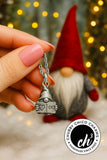 Book Lover Gnome 3D Single Charm Necklace