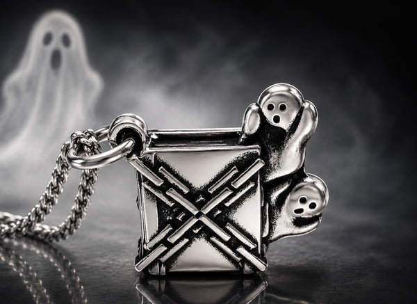 Haunted Book Single Charm Necklace
