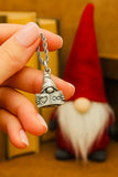 Book Lover Gnome 3D Single Charm Necklace