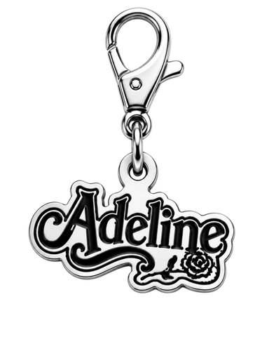 Officially Licensed H.D. Carlton Haunting Adeline, Adeline Rose Pewter Bag Charm Clip