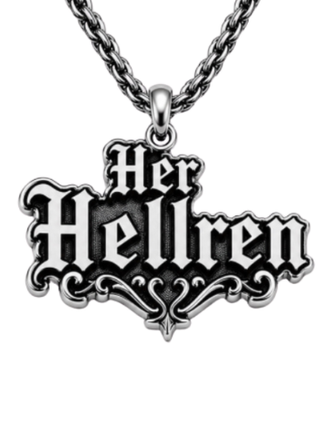 Licensed Her Hellren Charm Necklace