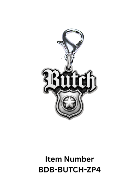 Licensed Butch "Cop" Bag Charm Clip