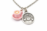 Coffee Lover 20" Chain Necklace With CUTE LITTLE COFFEE CUP