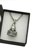 Book Lover Gnome 3D Single Charm Necklace