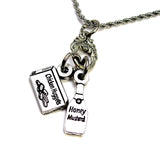 Chicken Nuggets and honey mustard dipping sauce 20" Chain Necklace