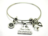 I love true crime documentaries bangle Single Stacker