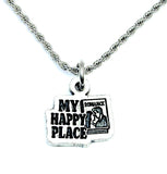 My happy place romance novel reading 20" Chain Necklace