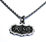 Rune Invoking the Blood 20" Stainless Steel Rope chain necklace - Licensed