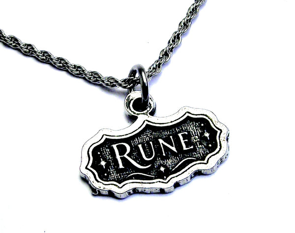 Rune Invoking the Blood 20" Stainless Steel Rope chain necklace - Licensed