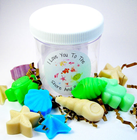 I love you to the shore and back Mini Soaps Summer fun sized soaps