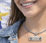 Fala Portugues kinda Single Charm Necklace for the bilinguals