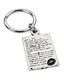 Officially Licensed H.D. Carlton Haunting Adeline, Gigi's Diary Page Pewter Keychain