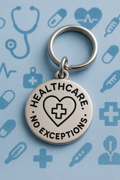 Healthcare no eceptions  Key Chain