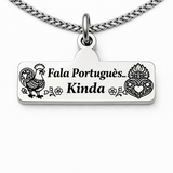 Fala Portugues kinda Single Charm Necklace for the bilinguals