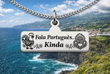 Fala Portugues kinda Single Charm Necklace for the bilinguals