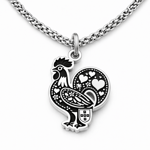 The  Portuguese Rooster  Portugal Single Charm Necklace