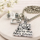 You're The Bees Knees Necklace with Small Heart