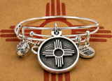 Zia Sun Symbol Southwest Bangle Expandable Bangle Bracelet Set