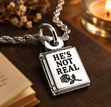 He’s not real book 20" Chain Necklace  bookish booktok