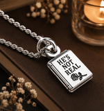 He’s not real book 20" Chain Necklace  bookish booktok