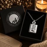 He’s not real book 20" Chain Necklace  bookish booktok