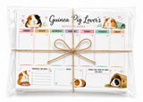 Guinea pig weekly planner desk top size tear away pages