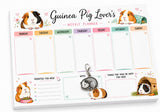 Guinea pig weekly planner desk top size tear away pages