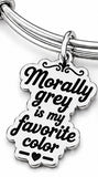 Morally grey is my favorite color Expandable Bangle Bracelet
