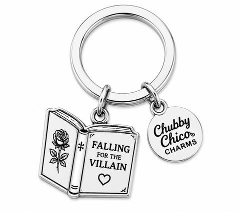 Falling for the villain themed Book Key Chain