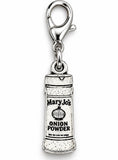 Officially Licensed Alina May, Onion Powder Pewter Bag Charm Clip