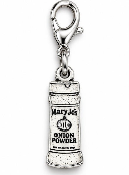 Officially Licensed Alina May, Onion Powder Pewter Bag Charm Clip