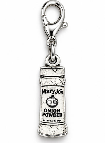 Officially Licensed Alina May, Onion Powder Pewter Bag Charm Clip