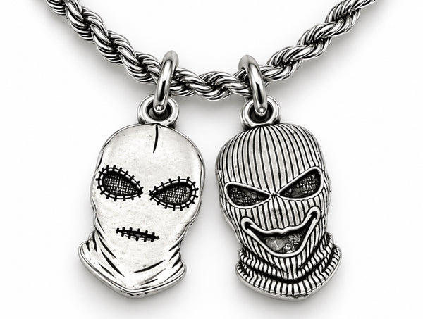 Officially Licensed Alina May, Cole and Jayden masks Pewter Charm Necklace