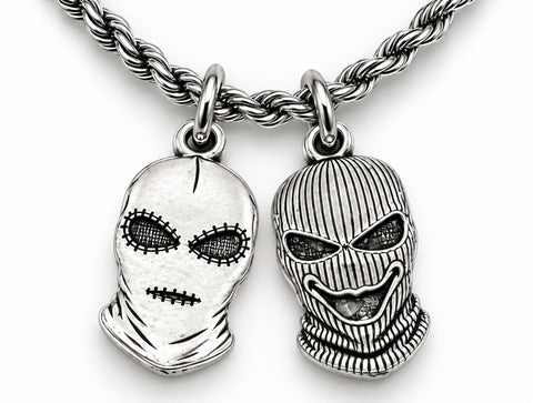 Officially Licensed Alina May, Cole and Jayden masks Pewter Charm Necklace