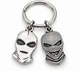 Officially Licensed Alina May, Cole and Jayden masks Pewter Keychain