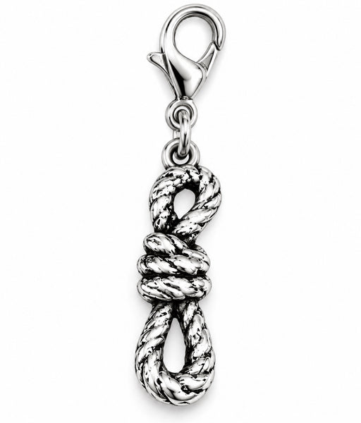 Officially Licensed Alina May, Shibari Rope Pewter Bag Charm Clip